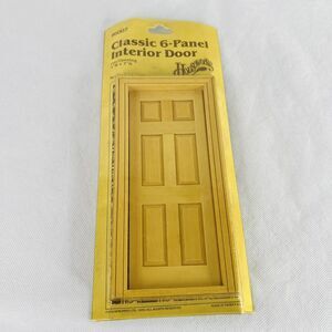 Houseworks Dollhouse Miniature Classic 6 Panel Interior Door 1:12 #6007 1982